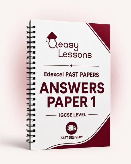 Qeasy Lessons Edexcel IGCSE past papers answers booklet, Paper 1
